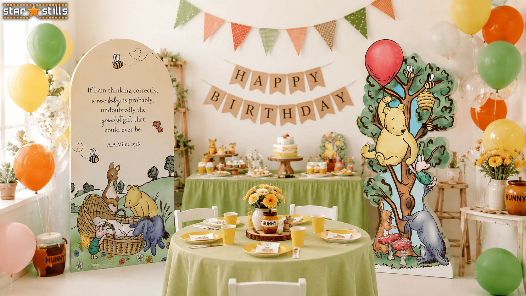 Decorating Ideas Using Pooh Bear Cutouts Decorating Ideas Using Pooh Bear Cutouts
